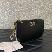 Uubags | Valentino Vlogo Signature Mini Leather Crossbody In Black 20.5x10.5x5cm - 6