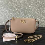 Uubags | Valentino Vlogo Signature Mini Leather Crossbody In Rose Cannelle 20.5x10.5x5cm - 6