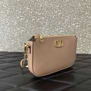 Uubags | Valentino Vlogo Signature Mini Leather Crossbody In Rose Cannelle 20.5x10.5x5cm - 5