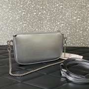 Uubags | Valentino Vlogo Signature Mini Leather Crossbody In Silver Metallic 20.5x10.5x5cm - 6