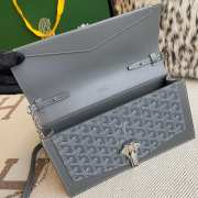 Uubags | Goyard Duchess Marie-Caroline bag in grey 15x6.5x25cm - 3