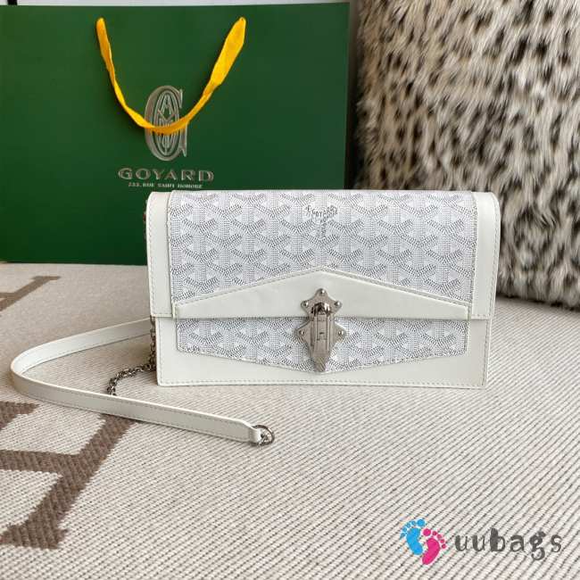 Uubags | Goyard Duchess Marie-Caroline bag in white 15x6.5x25cm - 1