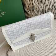 Uubags | Goyard Duchess Marie-Caroline bag in white 15x6.5x25cm - 5