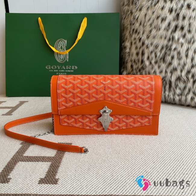 Uubags | Goyard Duchess Marie-Caroline bag in orange 15x6.5x25cm - 1