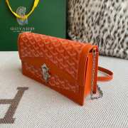 Uubags | Goyard Duchess Marie-Caroline bag in orange 15x6.5x25cm - 5