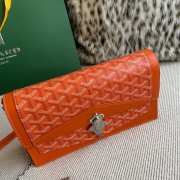 Uubags | Goyard Duchess Marie-Caroline bag in orange 15x6.5x25cm - 4