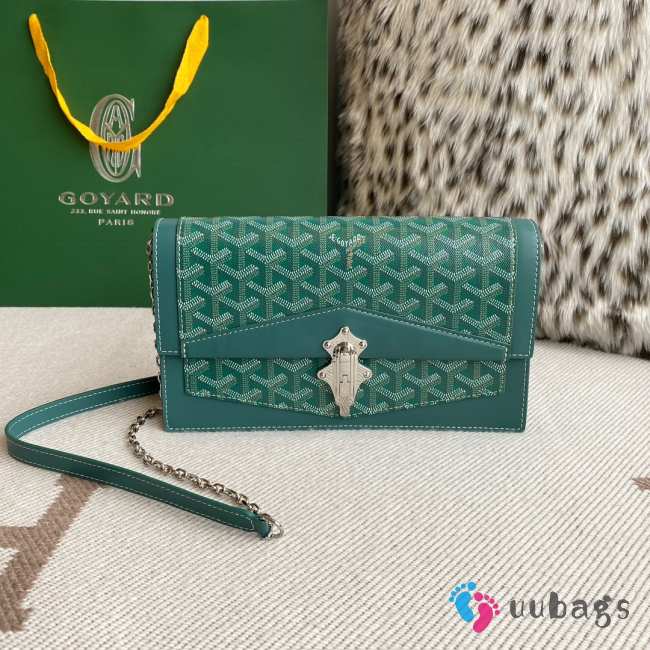 Uubags | Goyard Duchess Marie-Caroline bag in green 15x6.5x25cm - 1