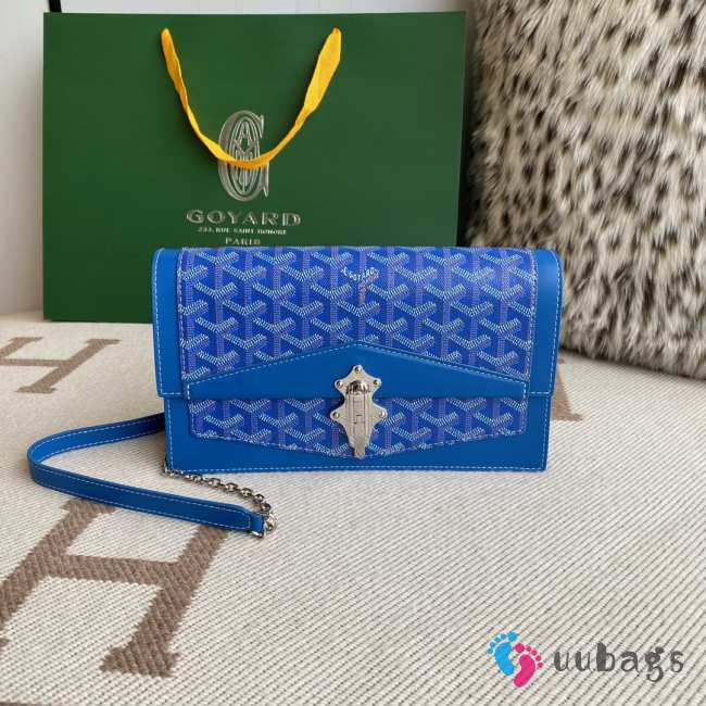 Uubags | Goyard Duchess Marie-Caroline bag in blue 15x6.5x25cm - 1