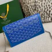 Uubags | Goyard Duchess Marie-Caroline bag in blue 15x6.5x25cm - 5