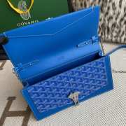 Uubags | Goyard Duchess Marie-Caroline bag in blue 15x6.5x25cm - 4