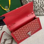 Uubags | Goyard Duchess Marie-Caroline bag in red 15x6.5x25cm - 3