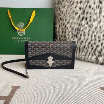 Uubags | Goyard Duchess Marie-Caroline bag in black 15x6.5x25cm