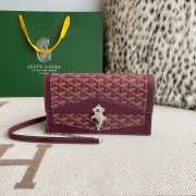 Uubags | Goyard Duchess Marie-Caroline bag in burgundy 15x6.5x25cm - 1