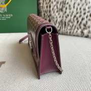 Uubags | Goyard Duchess Marie-Caroline bag in burgundy 15x6.5x25cm - 3