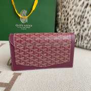 Uubags | Goyard Duchess Marie-Caroline bag in burgundy 15x6.5x25cm - 4