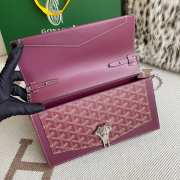 Uubags | Goyard Duchess Marie-Caroline bag in burgundy 15x6.5x25cm - 2