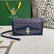 Uubags | Goyard Duchess Marie-Caroline bag in navy blue 15x6.5x25cm - 1