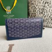 Uubags | Goyard Duchess Marie-Caroline bag in navy blue 15x6.5x25cm - 5