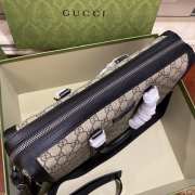 Uubags | Gucci Beige Briefcase GG Supreme canvas 37x30x10cm - 5