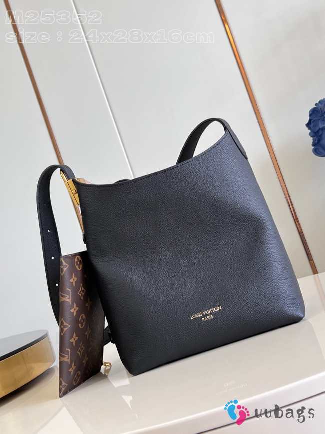 Uubags | Louis Vuitton M25354 Low Key Hobo PM Bag In Black 24x28x16cm - 1