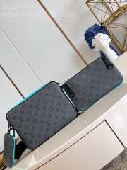 Uubags | Louis Vuitton M11648 Trio Messenger In Turquoise 25x18.5x7cm - 4