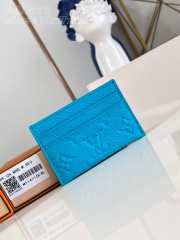 Uubags | Louis Vuitton M11471 Double Card Holder In Blue 11x7x1.5cm - 1