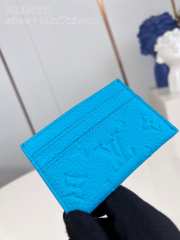 Uubags | Louis Vuitton M11471 Double Card Holder In Blue 11x7x1.5cm - 6