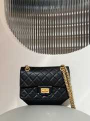 Uubags | Chanel Mini 2.55 Flap Bag Aged Calfskin & Gold-Tone Metal Black 15.5x20x6cm - 1