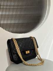 Uubags | Chanel 2.55 Handbag Aged Calfskin & Gold-Tone Metal Black 16x24x7.5cm - 5