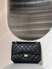 Uubags | Chanel Large 2.55 Handbag Aged Calfskin & Gold-Tone Metal Black 19.5x28x7.5cm - 1