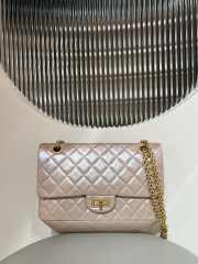 Uubags | Chanel 2.55 Light Pink Handbag Metallic Calfskin & Gold-Tone Metal 16x24x7.5cm - 1