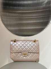 Uubags | Chanel 2.55 Light Pink Handbag Metallic Calfskin & Gold-Tone Metal 16x24x7.5cm - 5