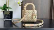 Uubags | Lady Dior Micro Rose Gold My ABCDior Bag 12x10x5cm - 1