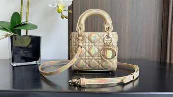 Uubags | Lady Dior Micro Rose Gold My ABCDior Bag 12x10x5cm