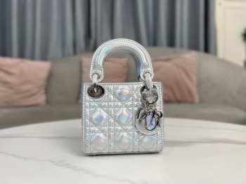 Uubags | Lady Dior Micro Silver My ABCDior Bag 12x10x5cm