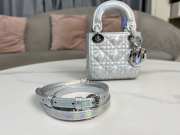 Uubags | Lady Dior Micro Silver My ABCDior Bag 12x10x5cm - 6