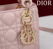 Uubags | Lady Dior Micro Powder Pink Cannage Bag 12x10x5cm - 6