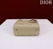 Uubags | Lady Dior Micro Sand Lambskin Leather Bag 12x10x5cm - 4