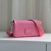 Uubags | Marc Jacobs the leather mini bag in pink 20x5x12cm - 5