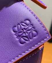 Uubags | Loewe Mini Puzzle Bag in Purple Classic Calfskin 24x10x14cm - 3