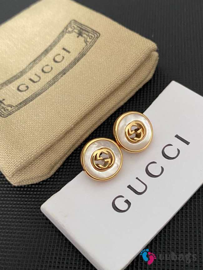 Uubags | Gucci pearl gold earrings - 1