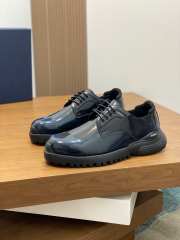 Uubags | Dior combat derby shoe blue polished calfskin for men - 1