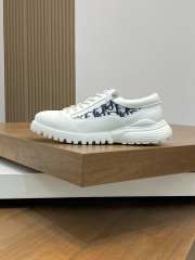 Uubags | Dior Combat Derby Shoe White Polished Calfskin and Dior Oblique Jacquard - 6