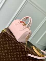 Uubags | Louis Vuitton M47136 Speedy Bandoulière Bag In Opal Pink 20.5x13.5x12cm - 5