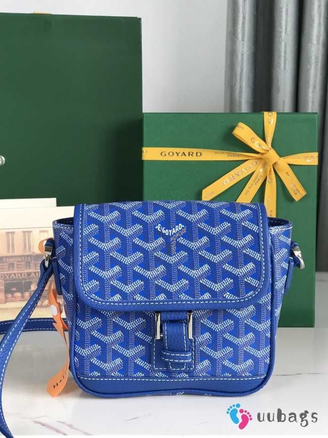 Uubags | Goyard Grand Bleu Bag In Blue 16x14x6cm - 1