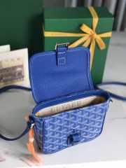 Uubags | Goyard Grand Bleu Bag In Blue 16x14x6cm - 2