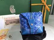 Uubags | Goyard Bowling 25 toiletry bag in blue 13x12x24cm - 5