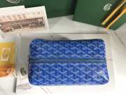 Uubags | Goyard Bowling 25 toiletry bag in blue 13x12x24cm - 2