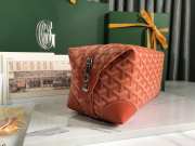 Uubags | Goyard Bowling 25 toiletry bag in orange 13x12x24cm - 6