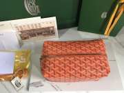 Uubags | Goyard Bowling 25 toiletry bag in orange 13x12x24cm - 3